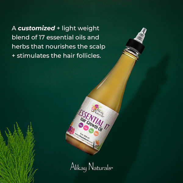 Alikay Naturals Huile essentielle 17 pour la croissance des cheveux