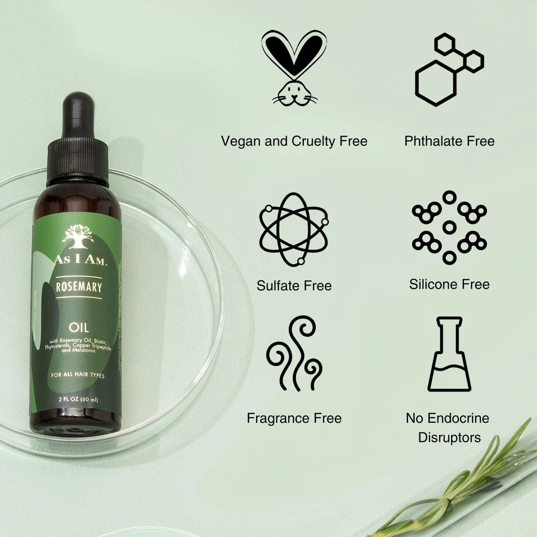 As I Am - Rosemary Oil - 60ml